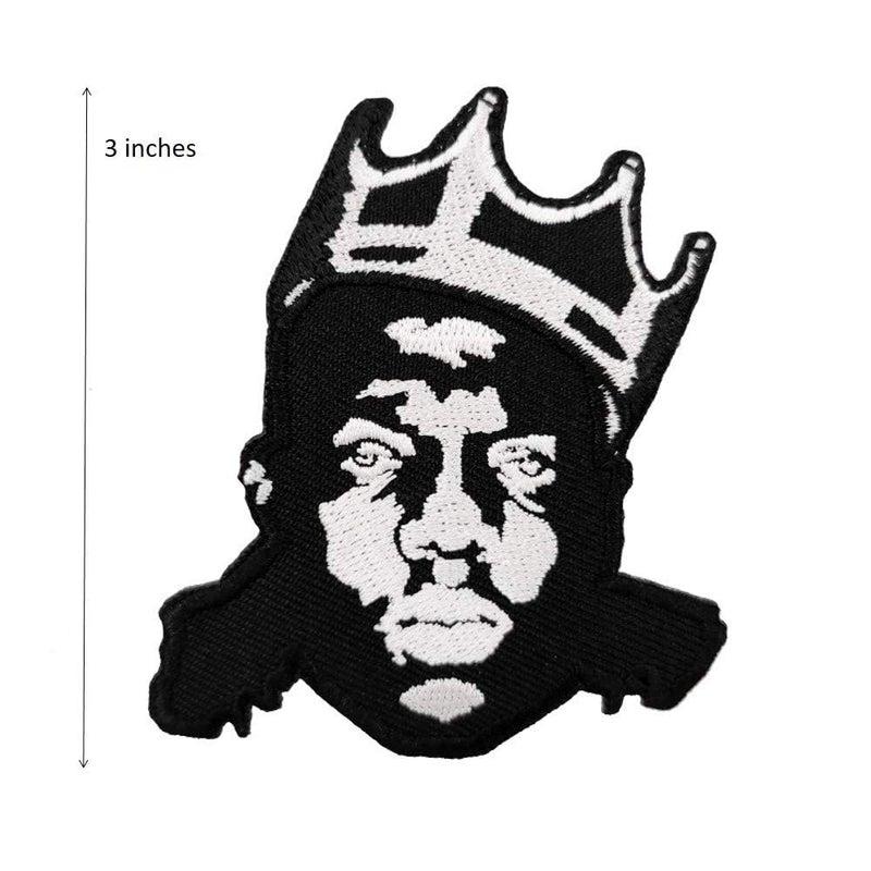 Cute-Patch 3" Black White Embroidered Iron on Patch - Image 2